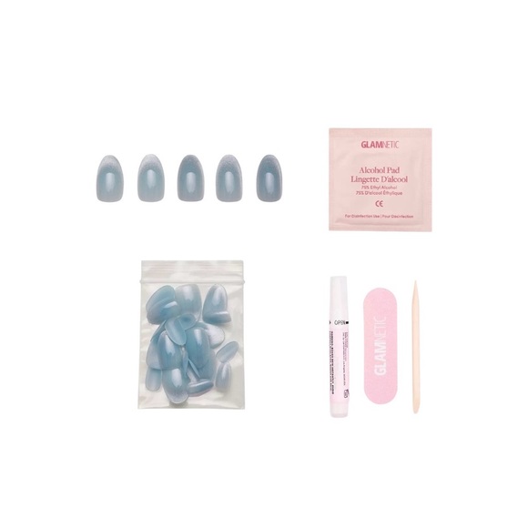 Glamnetic Press-On Nails Unicorn Tears Short Oval NWT - Picture 2 of 8